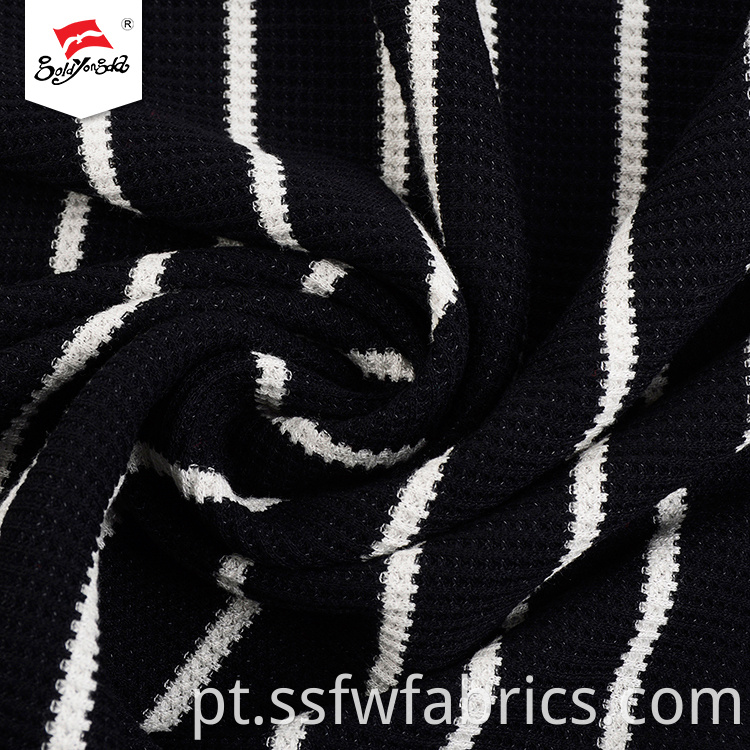 Black White Fashion Stripe Fabric